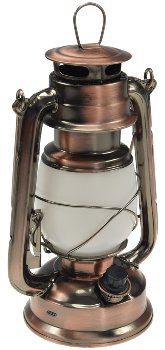 LED Akku Camping Laterne "CT-Copper Pro", ØxH 12x23,5cm, USB-C, warmweiß, dimmbar