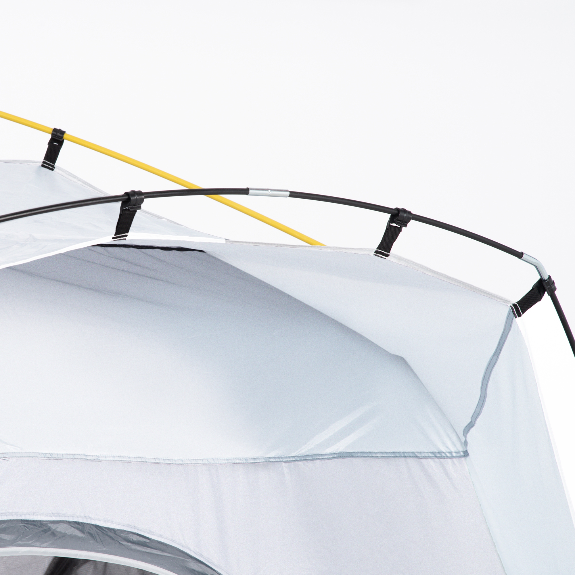 Pop Up Kuppelzelt für 4 Personen leicht, stabil wasserdicht UV 50+ mit Haken Tür Fenster, Bodenplane