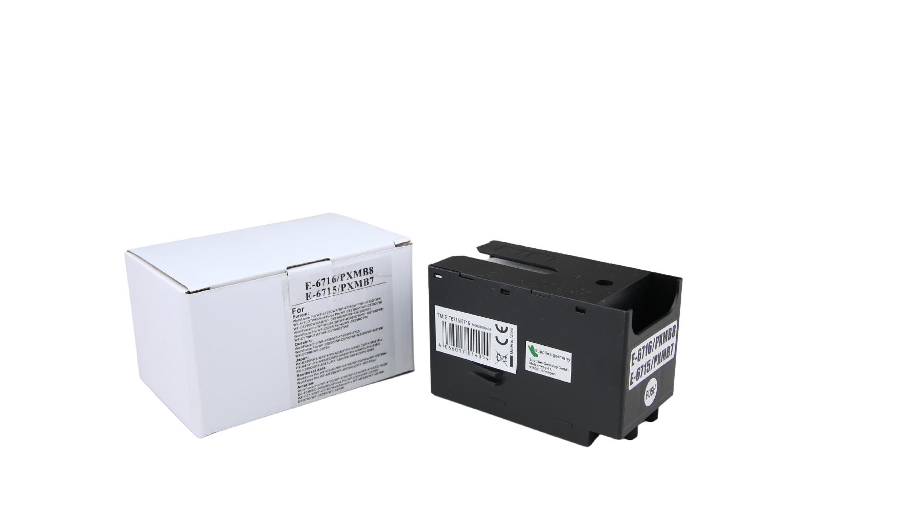 T6715/16 alternativ Resttintebehälter für Epson / C13T671500/C13T671600 / 50.000 Seiten