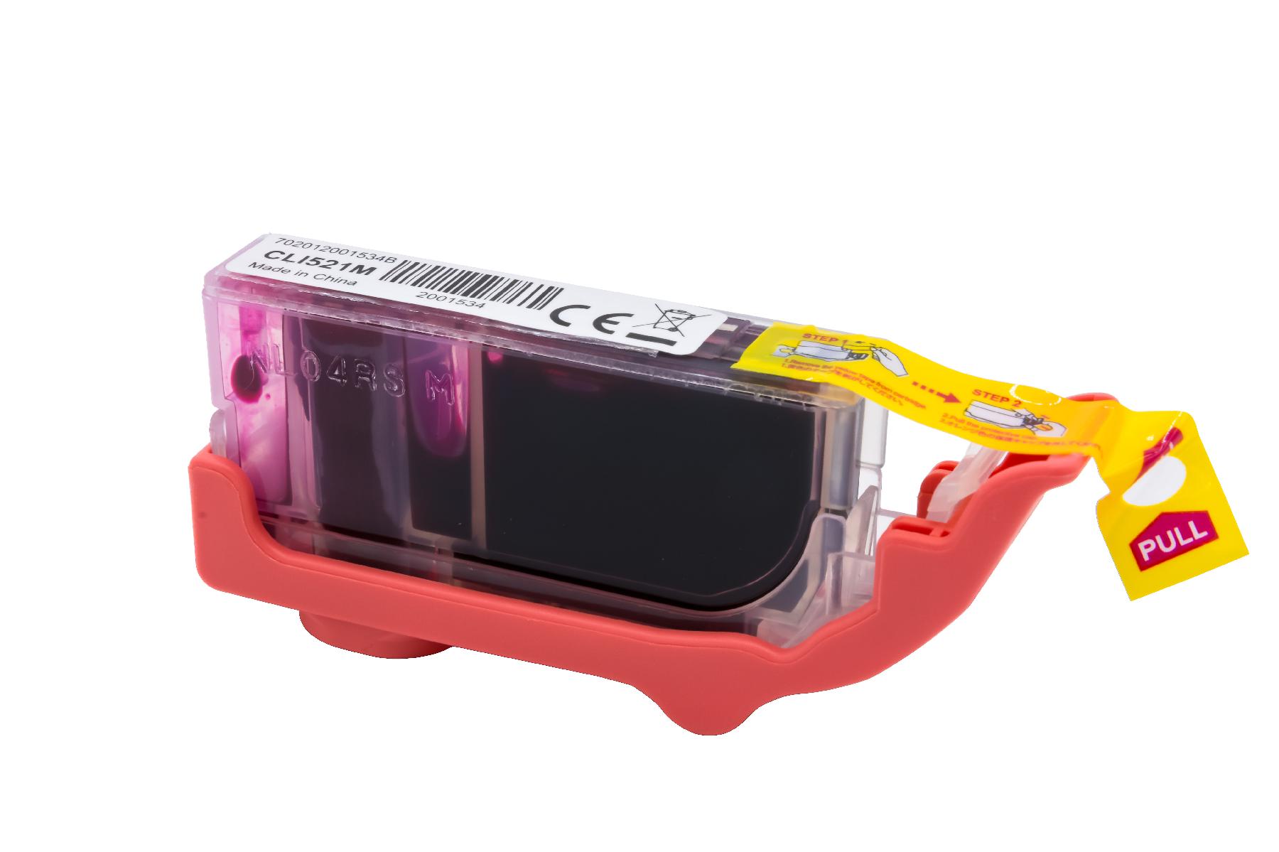 CLI521M alternativ Tinte Magenta für Canon / 2935B001 / 10ml / mit Chip CLI521M alternativ Tinte Magenta für Canon / 2935B001 / 10ml / mit Chip