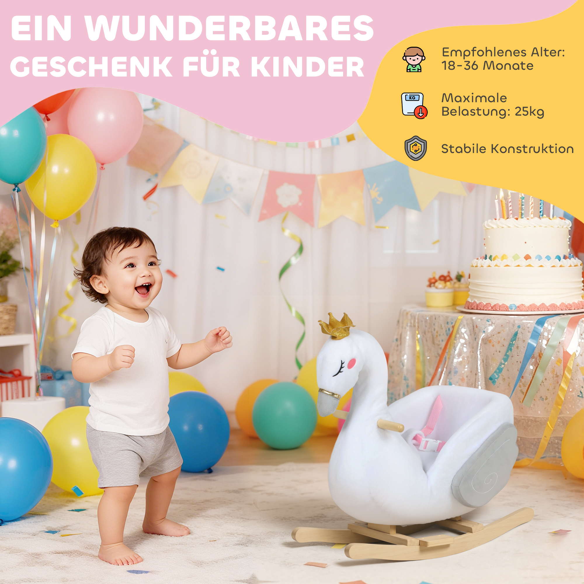 aiyaplay-schaukeltier-schwan-schaukel-mit-schlaflied-weicher-fullung-holzrahmen-fur-kinder-1-5-3-jahre-65x40x68-cm-weiss~22J5L899A4001
