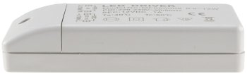 LED-Trafo "CT-12E-V2", 0,5-12W eckig / Ein 220-240V, Aus 12V= Konstantspannung