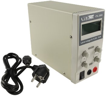 Regelbares Labornetzgerät "CTL-3003" / beleuchtete LCD Anzeige, 0-30V, 0-3A