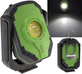 LED Akku-Arbeitsleuchte "CAL COB 500" / LiIon Akku, Magnethalter, 15W, 1000lm