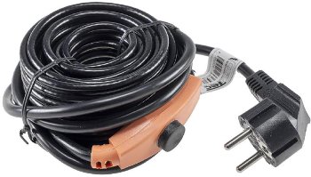 Heizkabel mit Temperaturfühler, 4m / 64Watt, Frostschutz für Wasserleitungen
