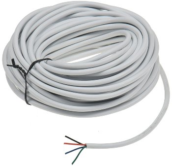 RGB LED-Stripes Kabel 10m, 10m, 4 adrig-rot-grün-blau-schwarz, rund