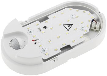 LED Wandleuchte "NIAS" IP54, 4000K / 10W, 1010lm, 140° Bewegungsmelder