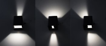 LED Wandleuchte "Fachada" / IP54, 2x3,5W, 3000K, warmweiß