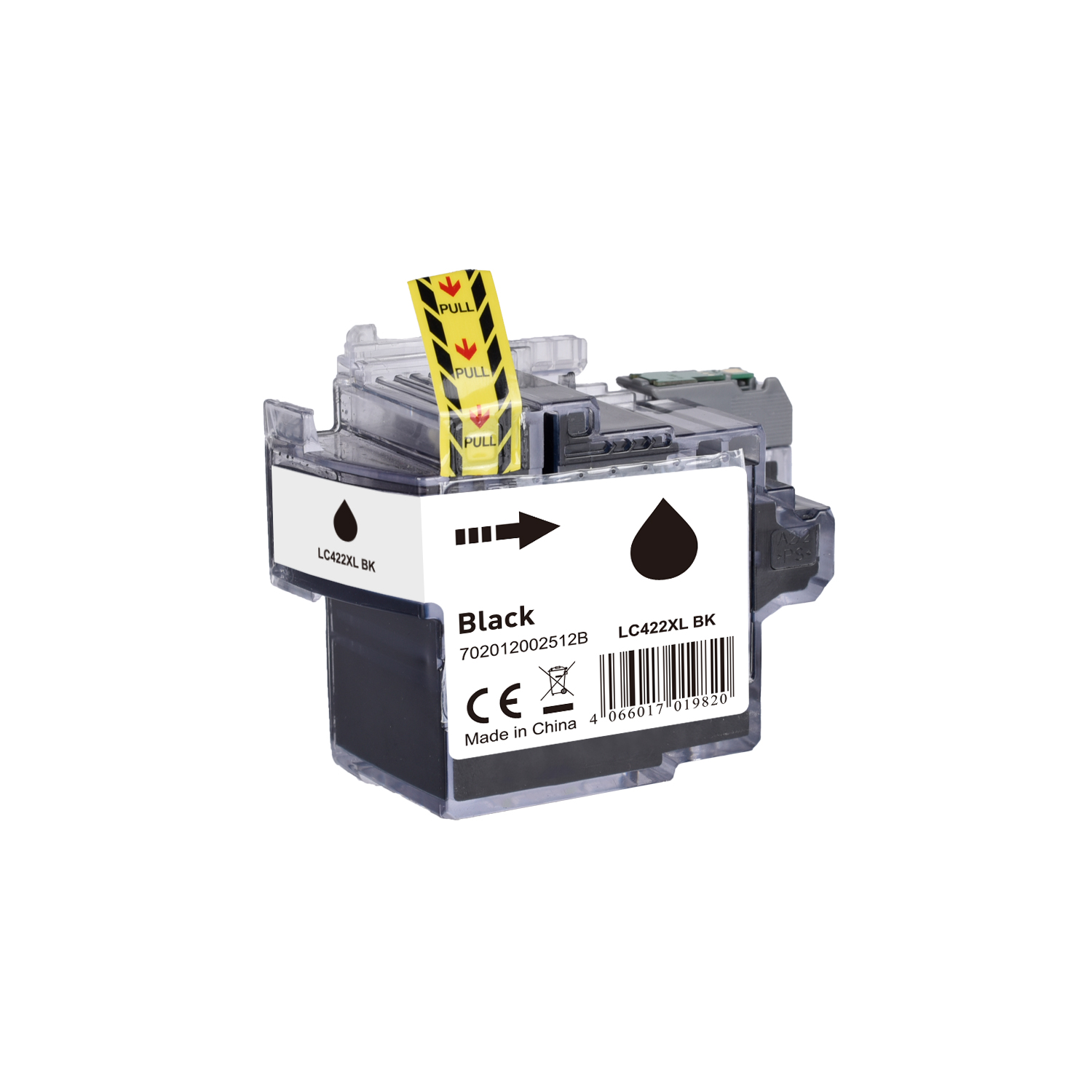 LC422XLschwarz alternativ (Pigment) Tinte schwarz für Brother / LC422XLschwarz / 69ml