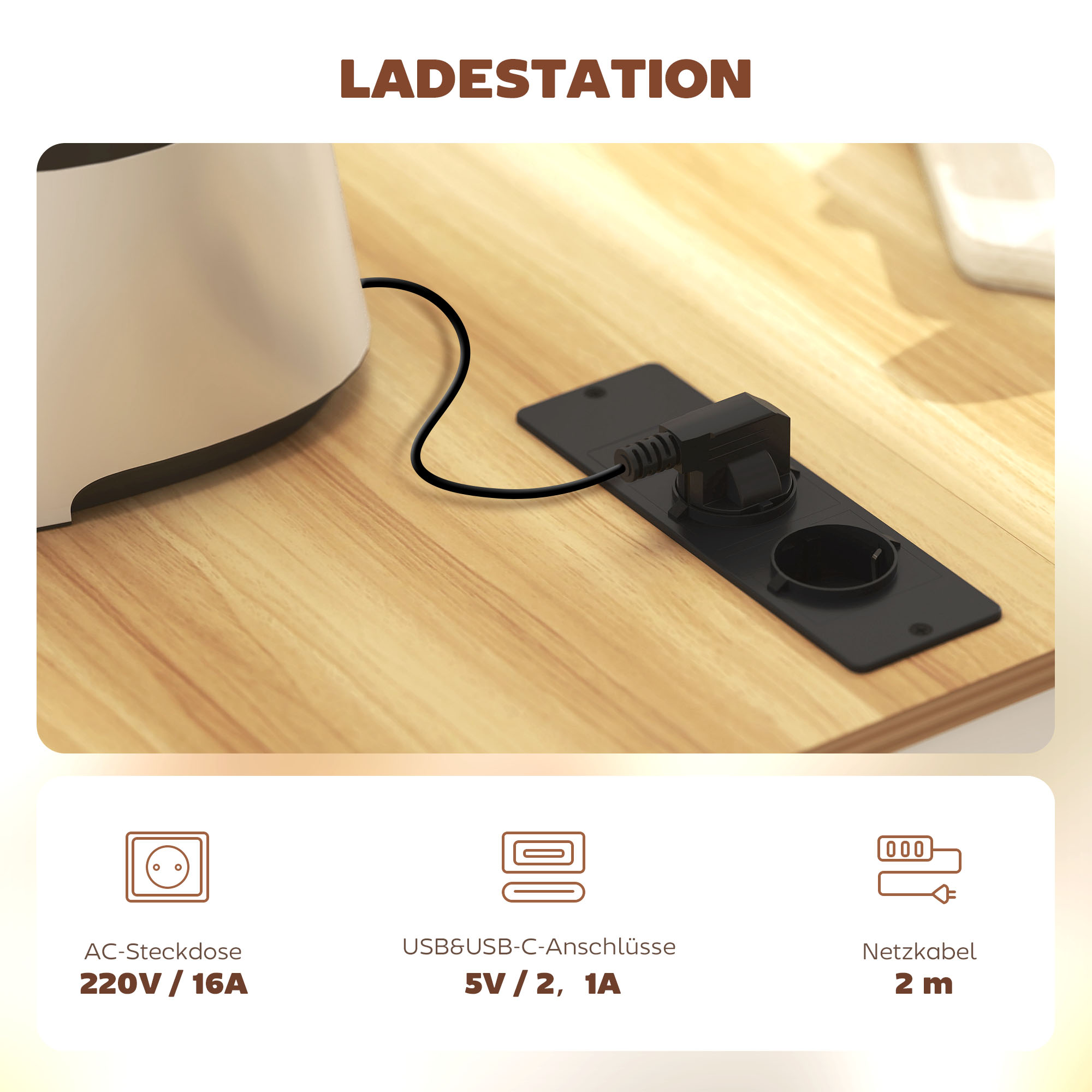 Kücheninsel, Küchenwagen auf Rollen, mit abklappbarer Arbeitsplatte, Schublade, Ablage, 120 x 68 x 85 cm, Weiß