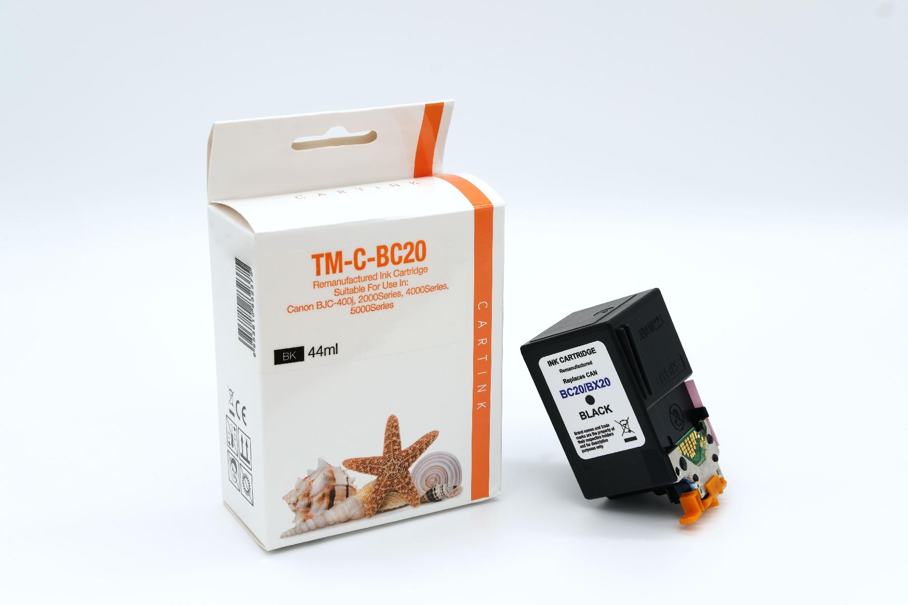 BC20 Refill Tinte schwarz für Canon / 0895A002 /BX20 / 44ml