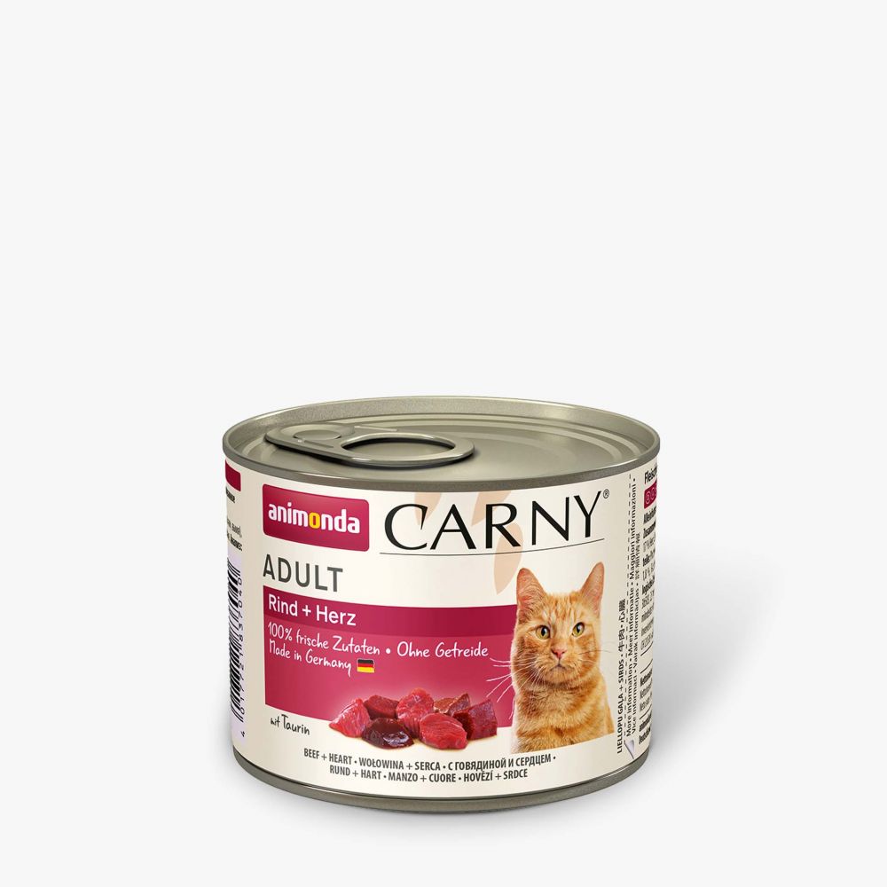 Animonda Cat Dose Carny Adult Rind & Herz - 200 g Animonda Cat Dose Carny Adult Rind & Herz - 200 g
