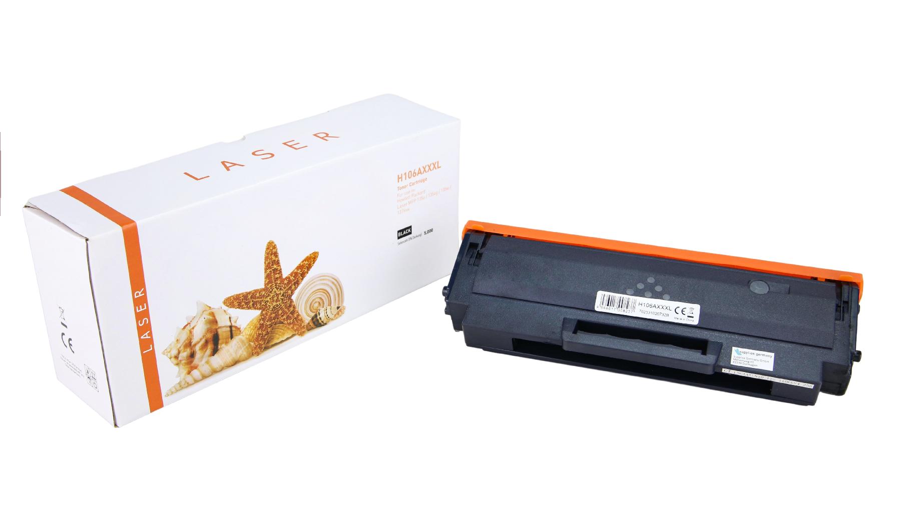 106AXXXL alternativ Toner schwarz für HP / W1106A / 5.000 Seiten