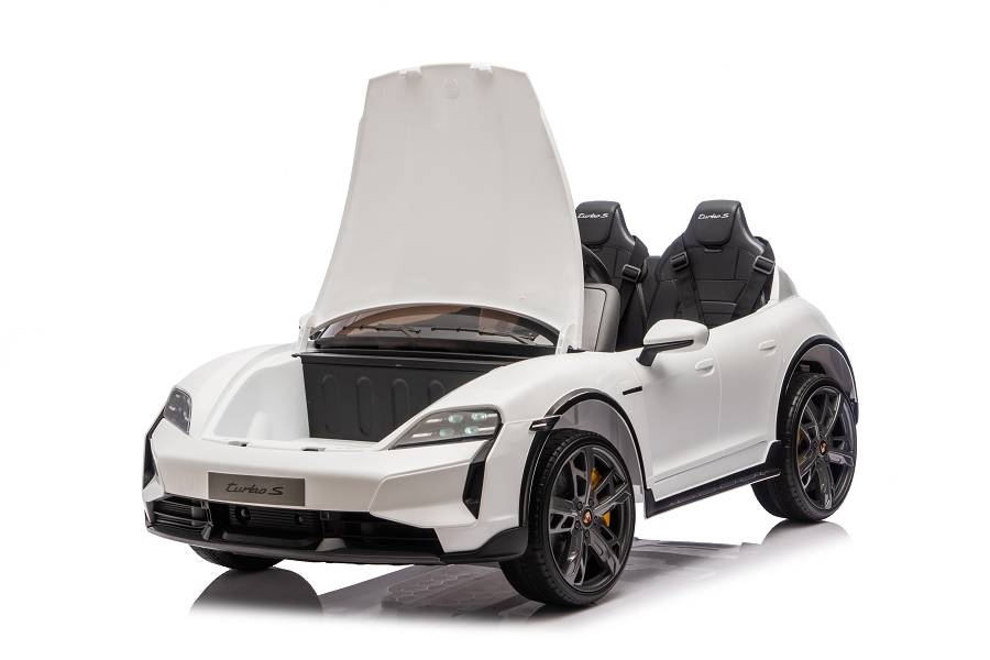 Elektro Kinderfahrzeug „Porsche Taycan Turbo S“ - weiß