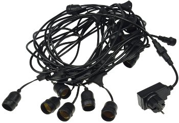 Biergarten-Lichterkette "CT-BGL 15" / 1,5 + 12,5m, 15x Filamentlampe 0,8W