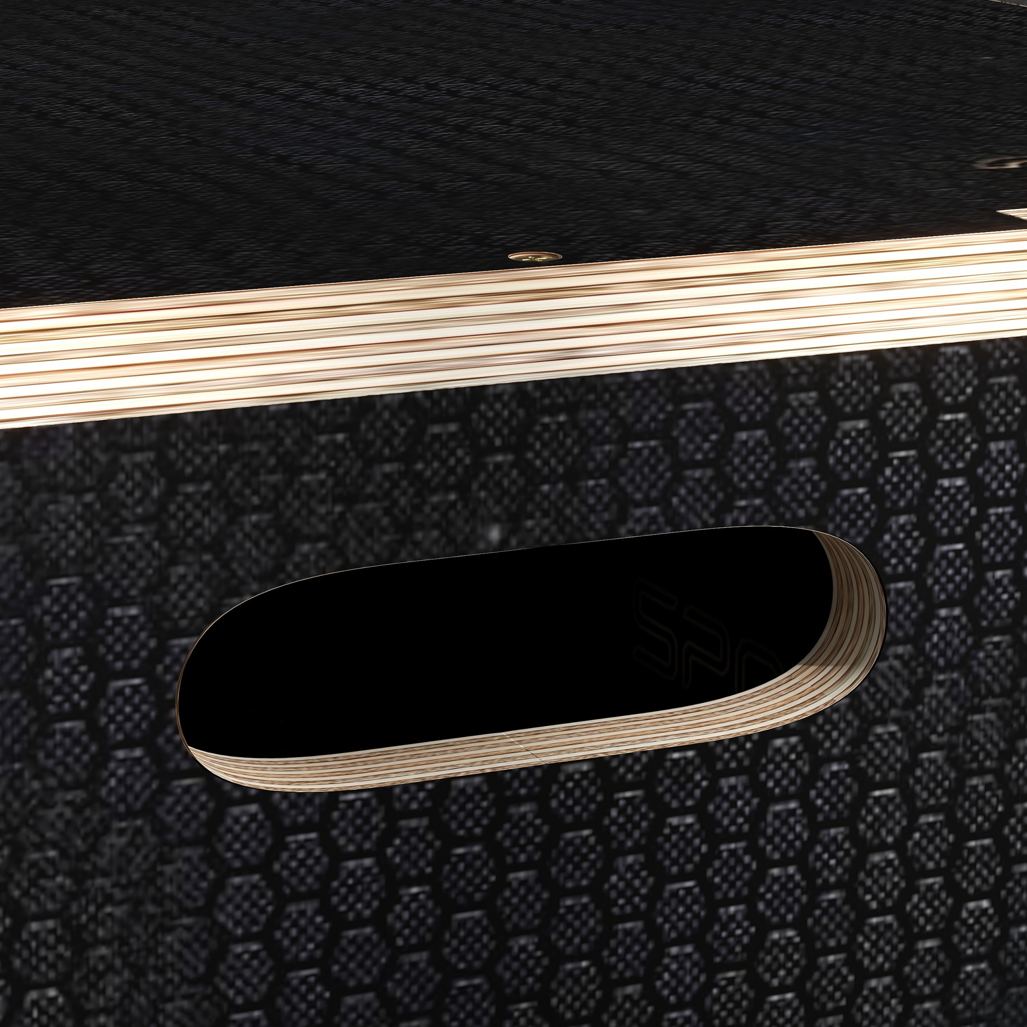 Plyo-Box/Sprungbox, robust, 76x61x51 cm, Schwarz, Griff 10x3,5 cm, bis 120 kg