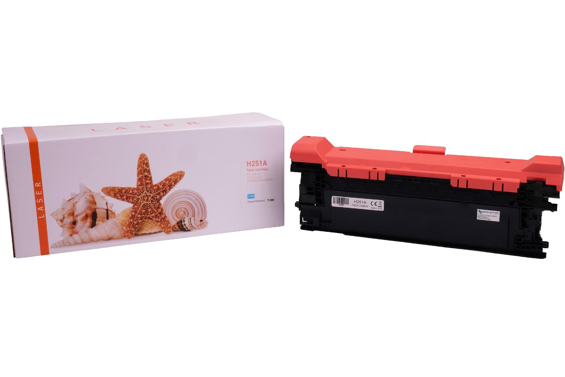 CE251A alternativ Toner cyan für HP / CE251A / 504A / 7.000 Seiten