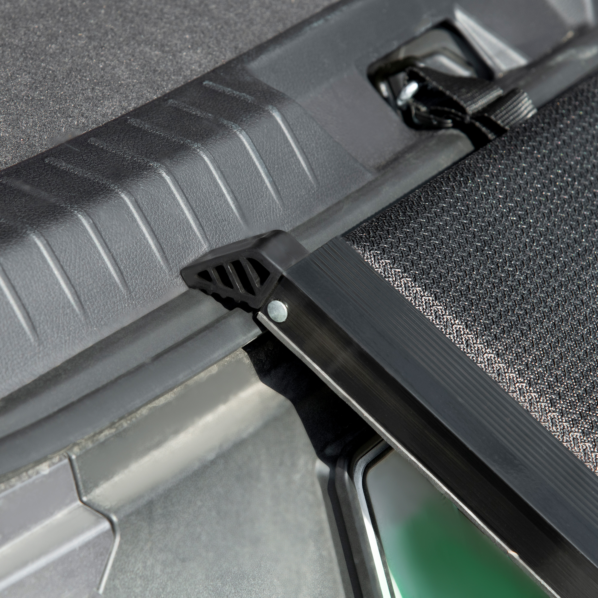 Haustierrampe, klappbar, rutschfest, Hunde bis 40 kg, 158 cm x 43.5 cm x 2.5 cm, Schwarz