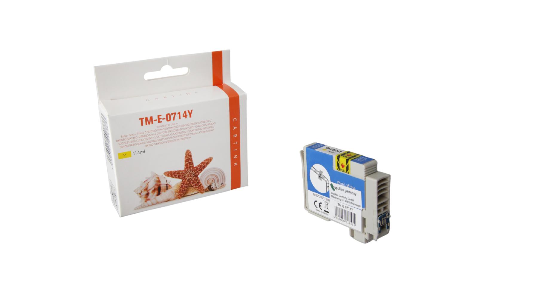 T0714 alternativ Seestern Tinte gelb / C13T07144010 / 11,4ml T0714 alternativ Seestern Tinte gelb / C13T07144010 / 11,4ml