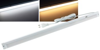 LED Unterbauleuchte "Delgada 600 CCT" / 230V, 60cm, IR-Sensor, 3000k - 6500k