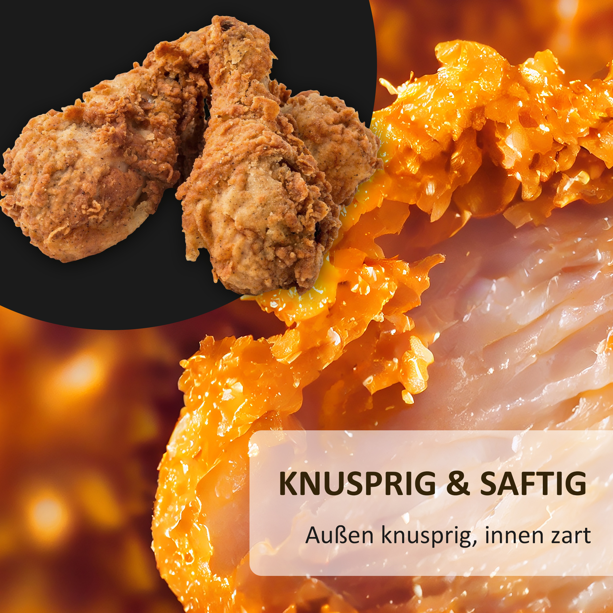 Heißluftfritteuse 6,5 L 1700W mit 8 Menüs LED-Display Antihaftbeschichteter Korb für gesundes ölfreies fettarmes Kochen Schwarz 36,5 x 29 x 33,8 cm