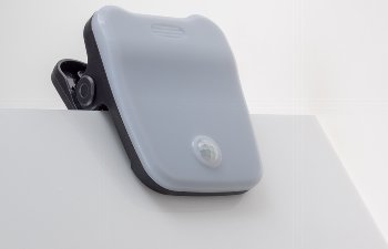 LED Solar Klemmleuchte "SWK 8020" / PIR Bewegungsmelder, 25 LEDs, IP44