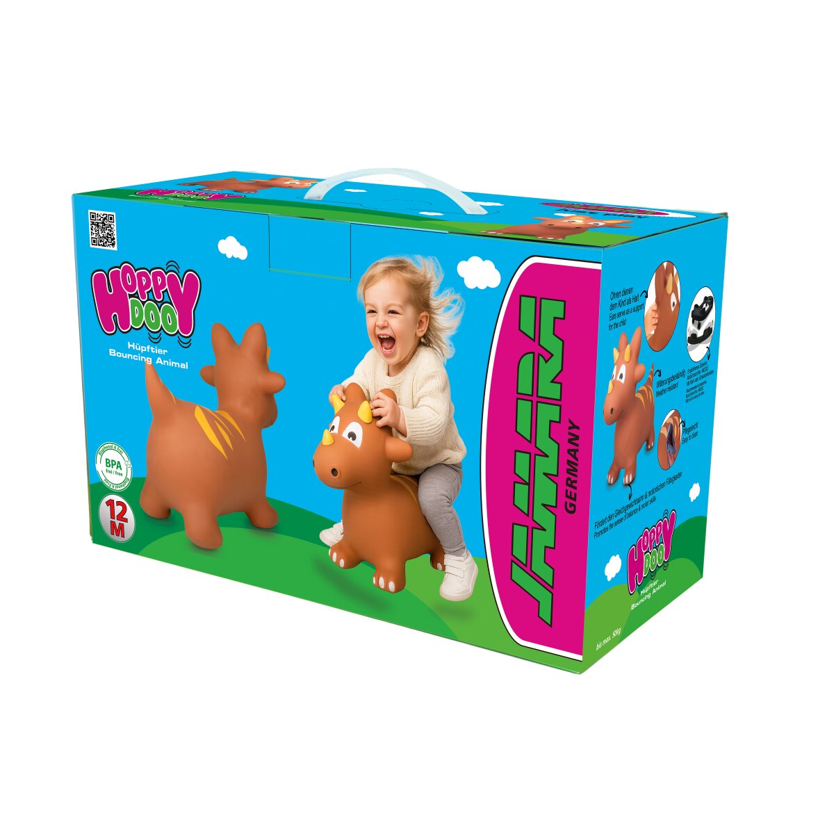 Hüpftier Dino mit Pumpe