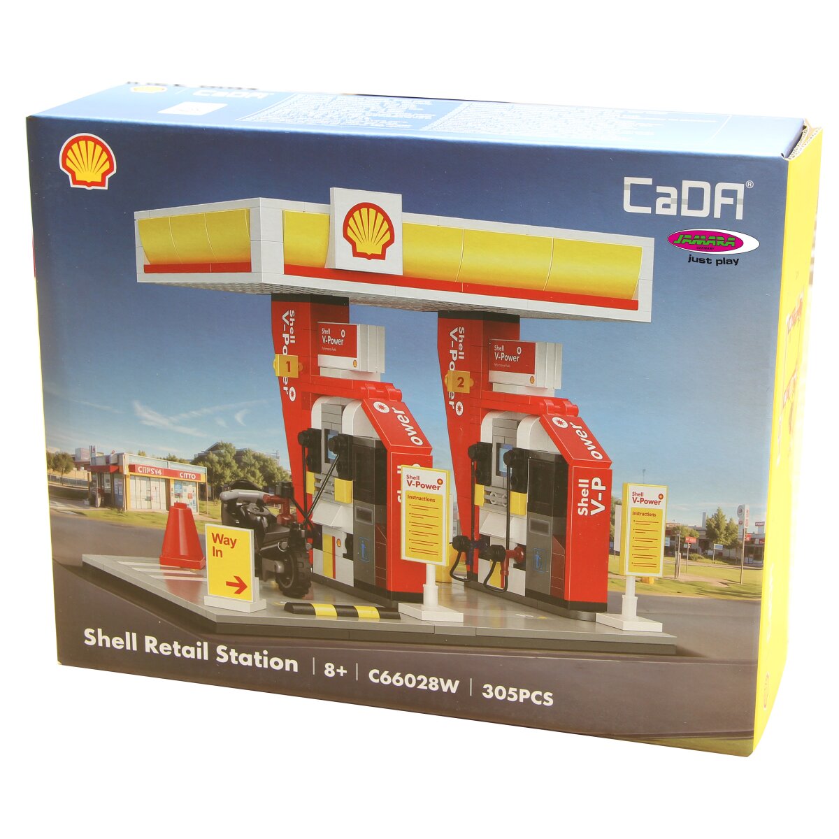 CaDA Shell Tankstelle Bricks