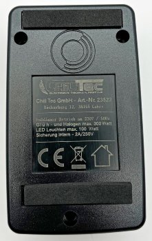Fußdimmer für Halogen und LED m.Schalter / 230V, 75-300W Halogen, 3-100W LED