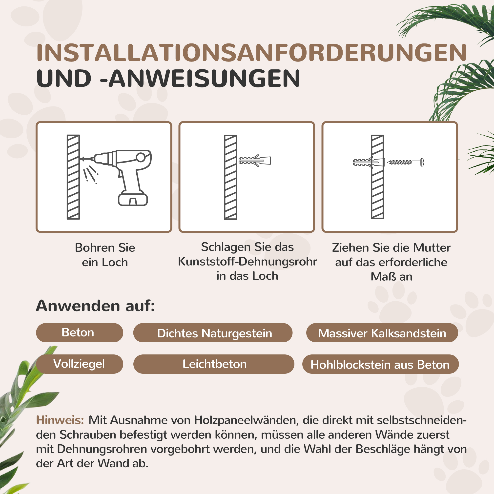 Katzentreppen-Set, 4-teilig, Kratzmöbel mit Sisal-Stufen, doppelter Plattform, Hellgrau/Cremeweiß