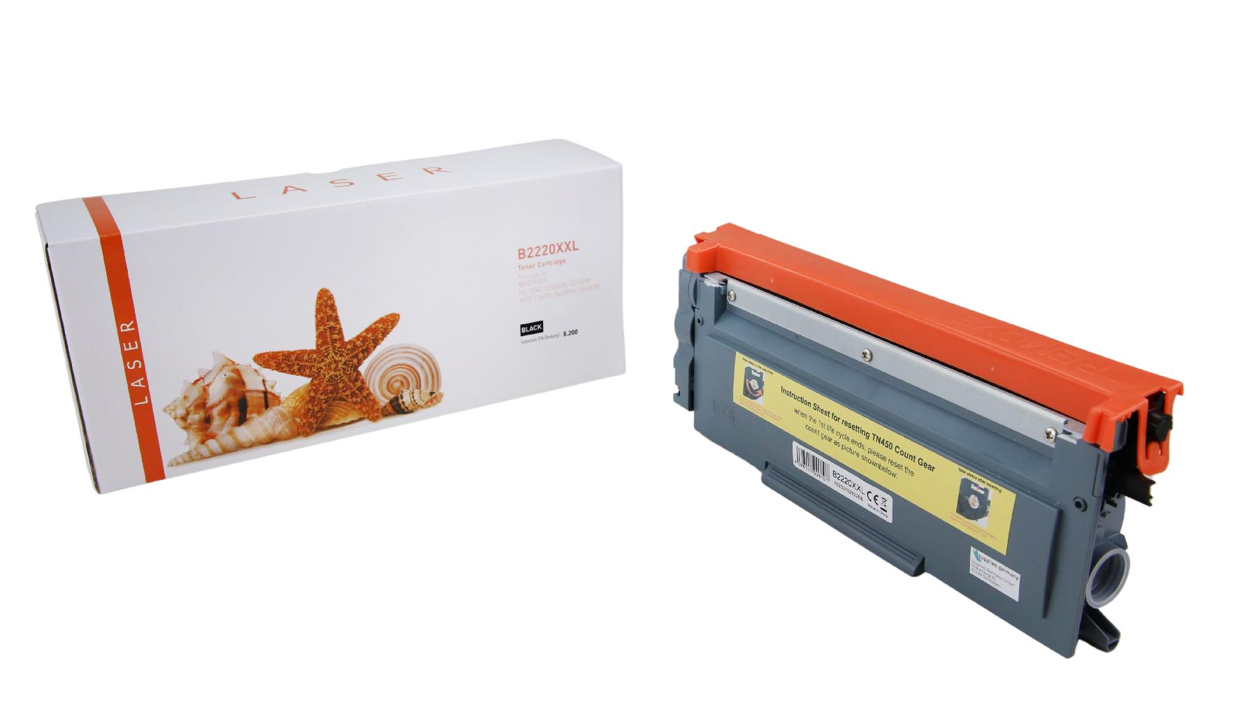 TN2220XXL alternativ Toner schwarz für Brother / TN2220XXL / 5.200 Seiten TN2220XXL alternativ Toner schwarz für Brother / TN2220XXL / 5.200 Seiten