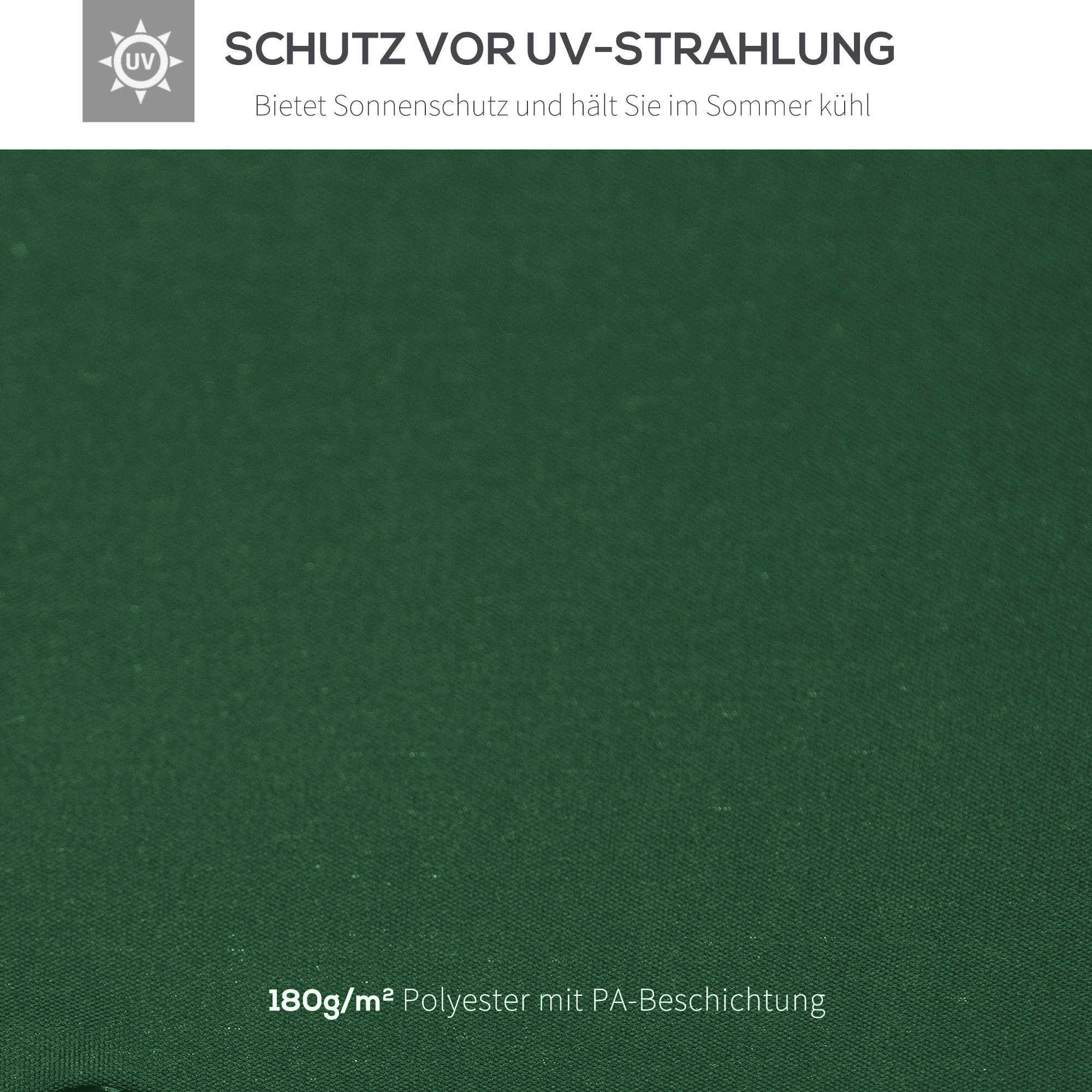 Ersatzdach für Pavillon 3x3m wasserabweisend Pavillondach für Metallpavillon Pavillon Ersatzdach Gartenpavillon Partyzelt Gartenzelt Polyester Dunkelgrün