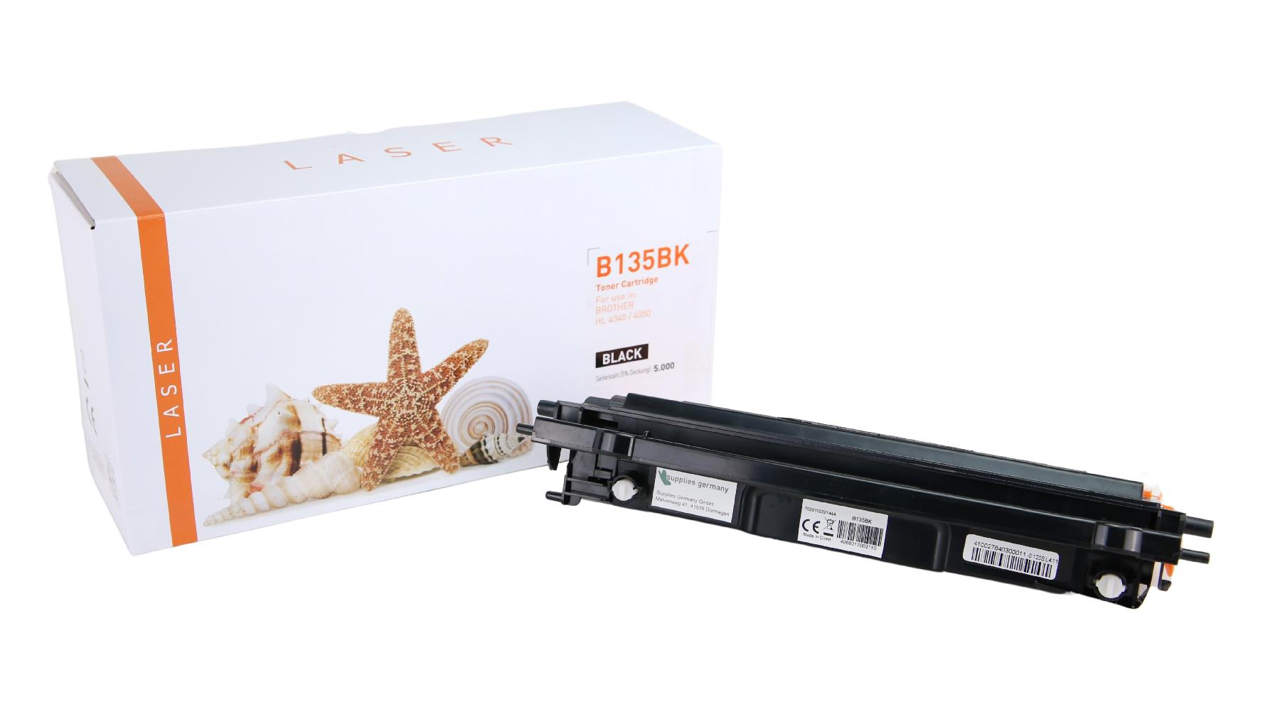 TN135BK alternativ Toner black für Brother / TN135BK / 5.000 Seiten