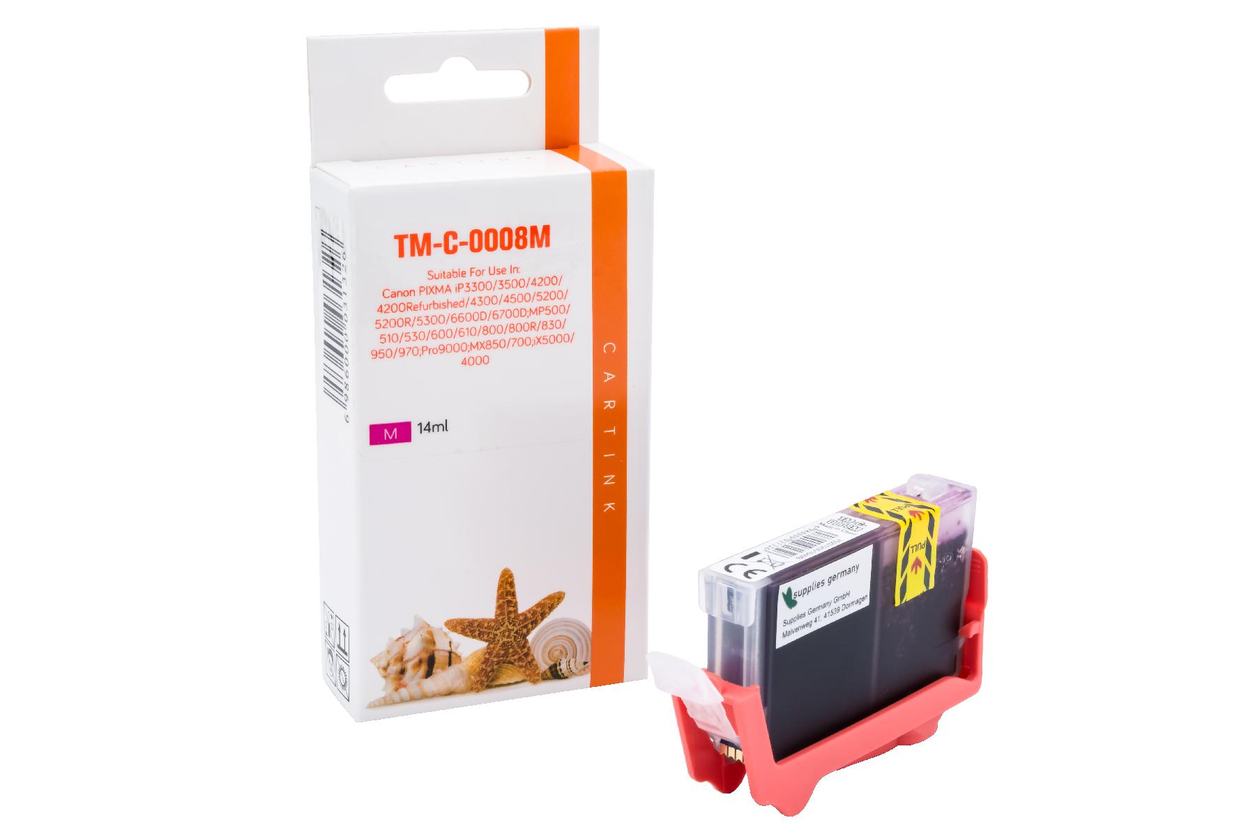 CLI8M alternativ Seestern Tinte Magenta für Canon / 0622B001 / 14ml / Chipversion