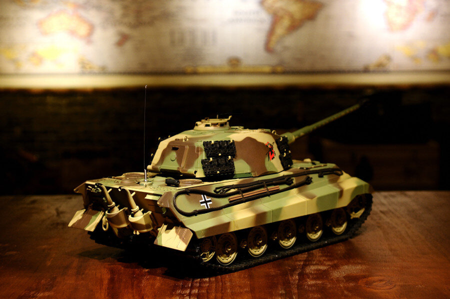 RC Panzer "Königstiger - Henschelturm" - Metallgetriebe & Metallketten