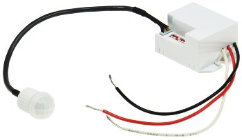 Einbau-Bewegungsmelder "CT-PIR Mini 12V" / 12V DC, 1-60W, LED geeignet, weiß
