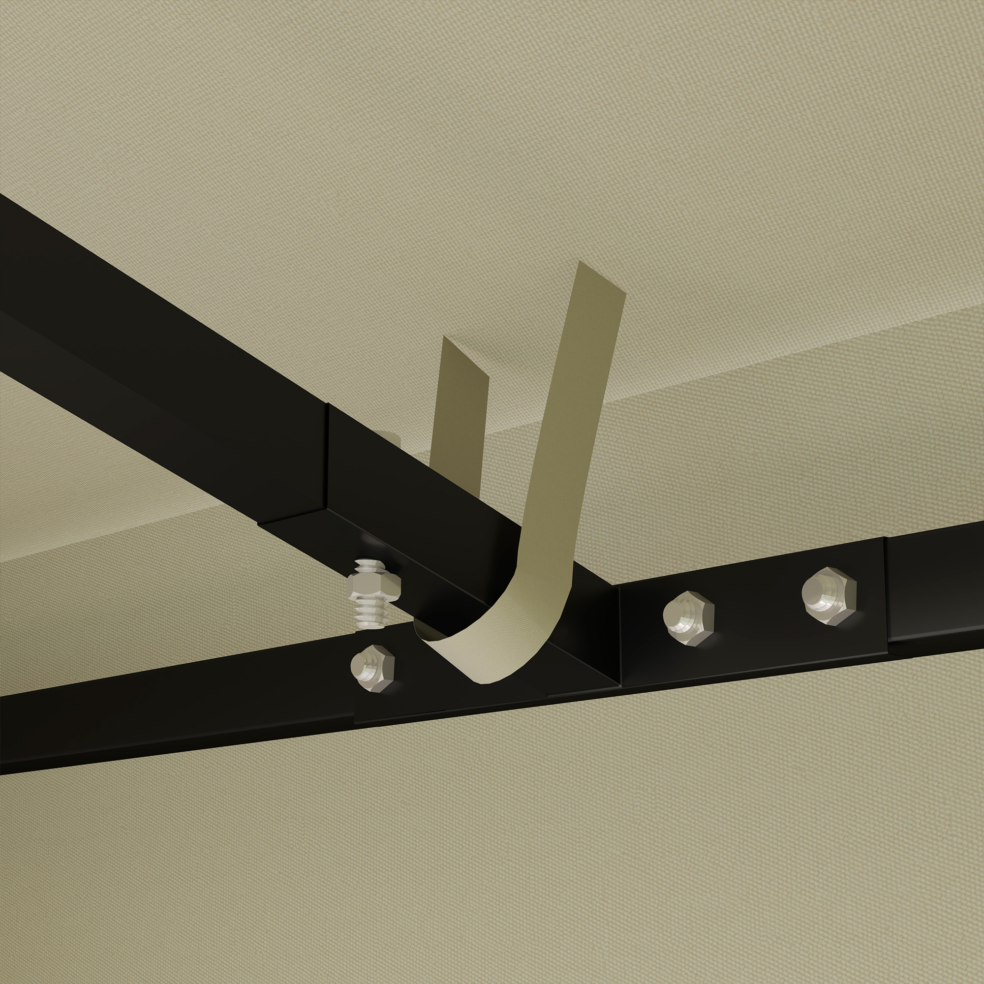 3 x 3 m Ersatzplane für Pavillon, Plane für Garten-Pavillon, mit Wasserablauföffnungen, UPF30+, Cremeweiß