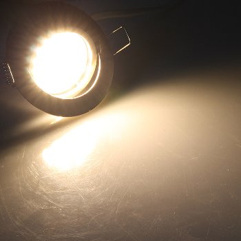 LED-Einbauleuchte "Flat-32dim" warmweiß / 80x32mm, 5W, 590lm, Edelstahl gebürstet