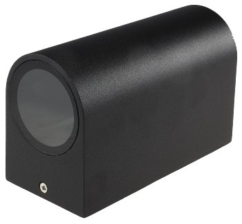 Außen-Wandleuchte "CTW-2", für 2x GU10, IP44, Gehäuse schwarz