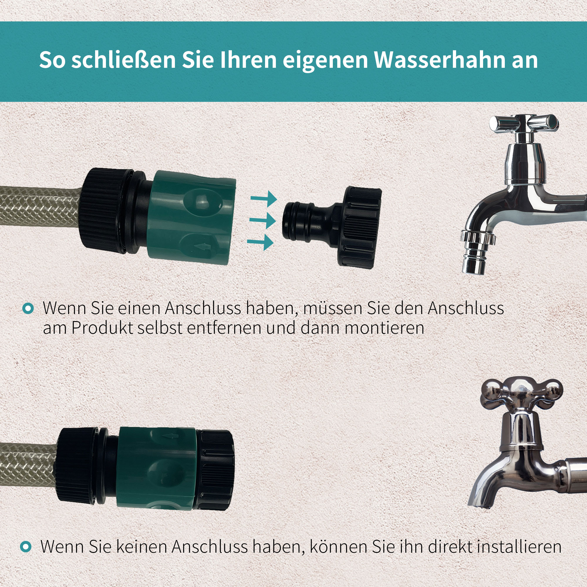Schlauchtrommel mit Gartenschlauch 10 m Wasserschlauchaufroller mit automatische Aufrollung Wandschlauchbox 180° schwenkbar mit Multibrause Frostschutz -5-45 °C Grün + Schwarz