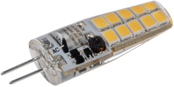 LED Stiftsockellampe G4 "Silikon W2" / 4200k, 220lm, 300°, 12V/2W, neutralweiß