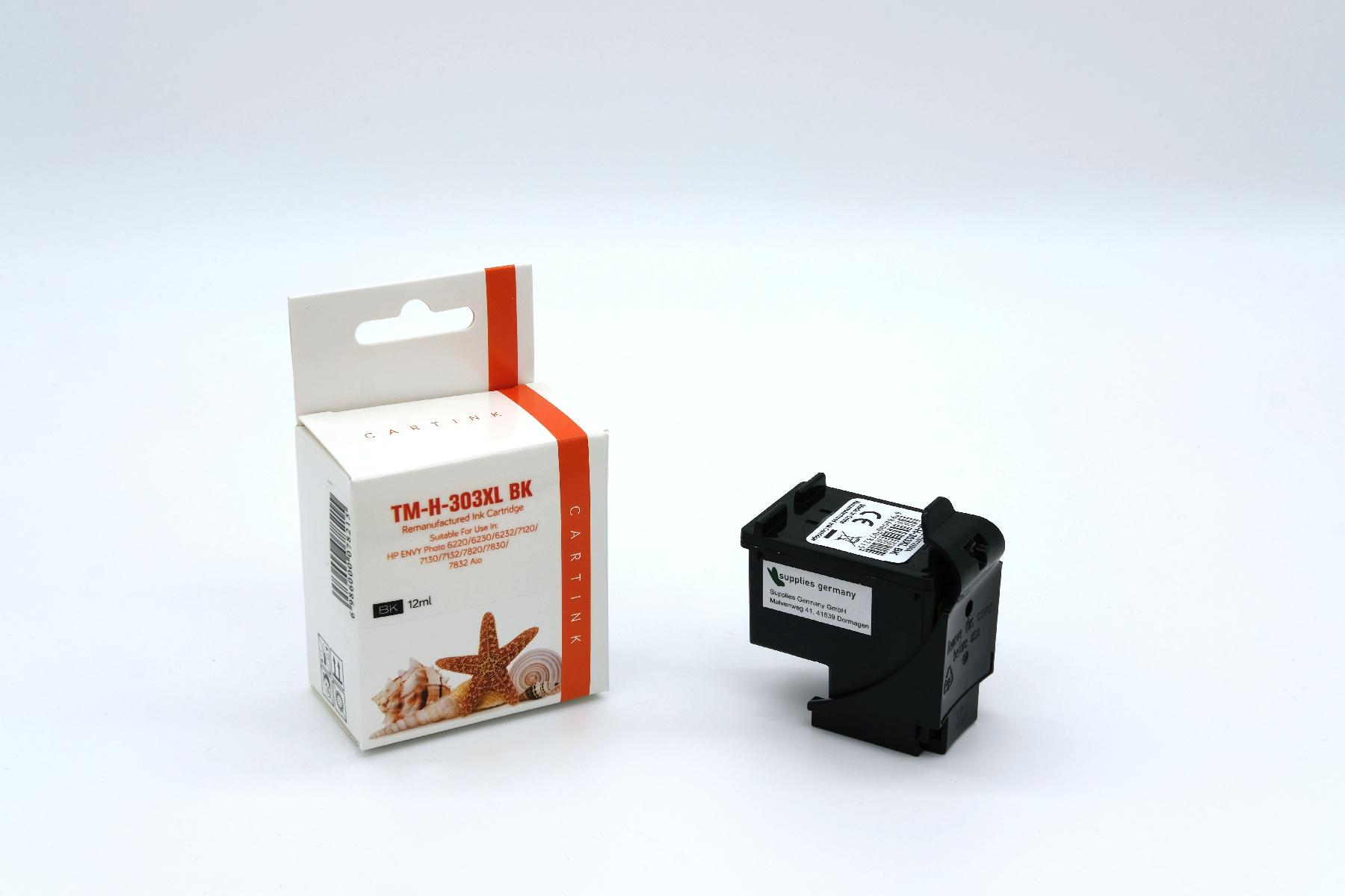 303XLschwarz Refill Tinte schwarz für HP / T6N04AE / 12ml 303XLschwarz Refill Tinte schwarz für HP / T6N04AE / 12ml