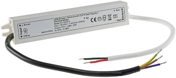 LED-Trafo IP67 wasserdicht, 1-20W, Ein 220-240V, Aus 12V= Konstantspannung