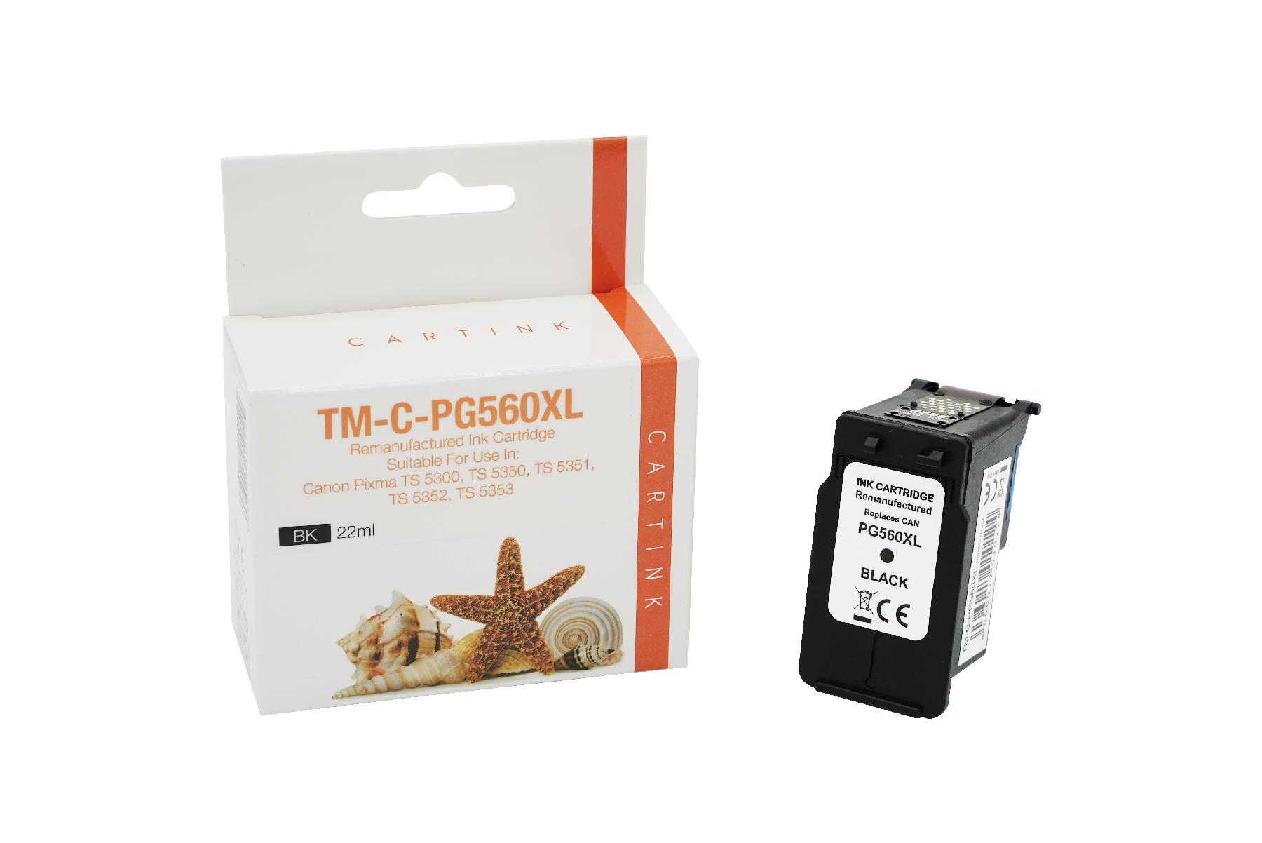 PG560XXL Refill Tinte black für Canon / 3712C001 / 22ml