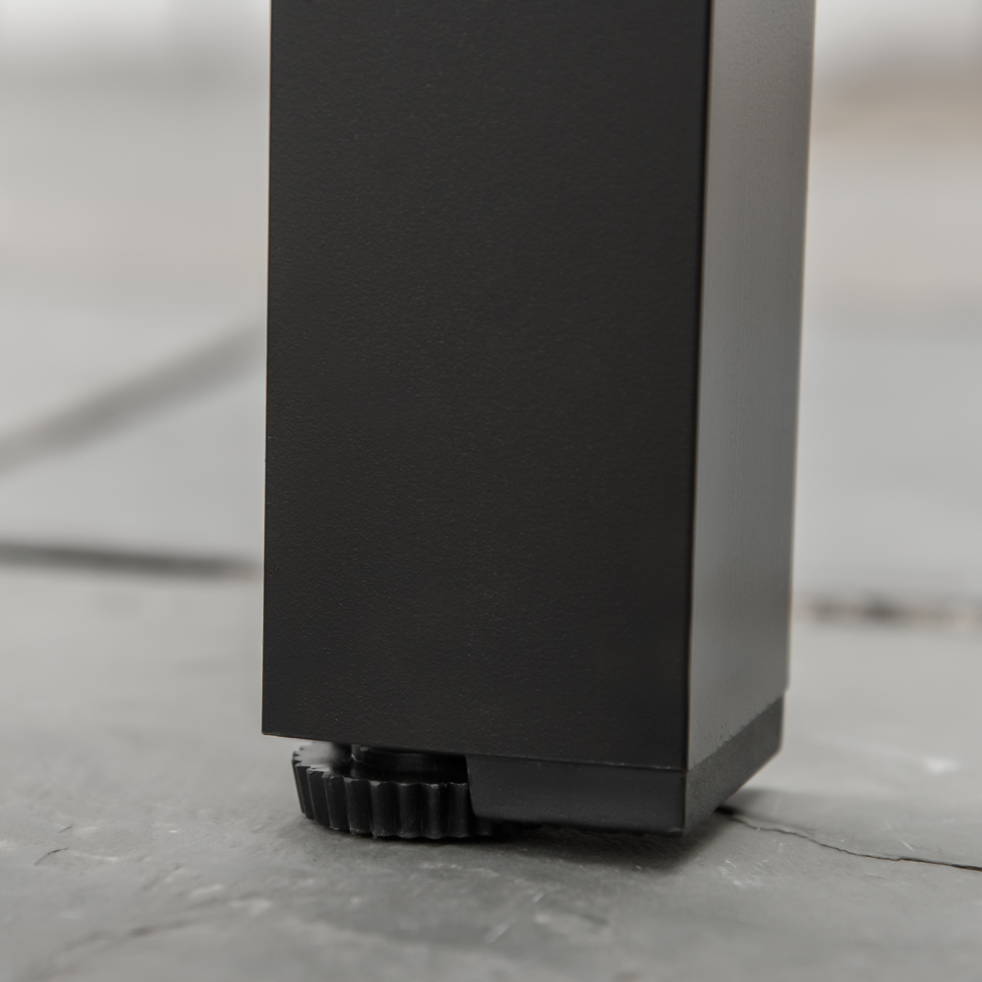 Gartentisch für 6 Personen Esstisch Aluminiumtisch Gartenmöbel Loungemöbel pflegeleicht Kunststoff Schwarz 140 x 90 x 74 cm