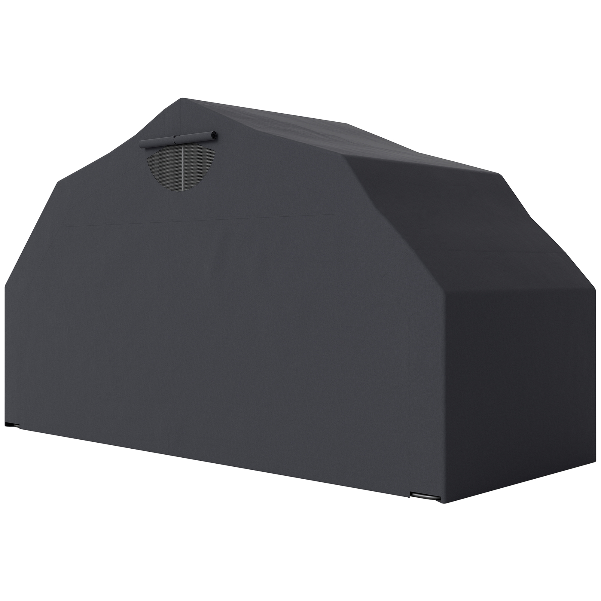 Motorrad Abdeckplane Faltbar Outdoor Motorradabdeckung Wasserdicht Winterfest XXL 345cmx135cmx191cm Schwarz
