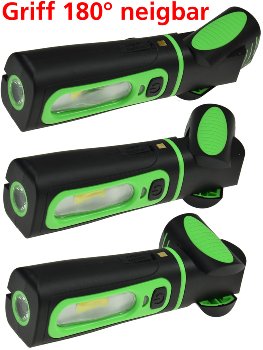 LED Stableuchte mit Akku "FlexiLED 300+" / Ladeschale, Magnethalter, 3W, 250lm,IP44