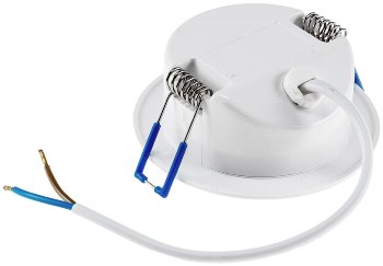 LED-Einbauleuchte "Flat-30 FR-R" 3000K, Ø85x30mm, 5W, 460lm, IP44, rund, weiß