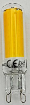 LED Stiftsockel G9, 4W, 480lm, dimmbar / 330°, 230V, 3000k / warmweiß, Glas