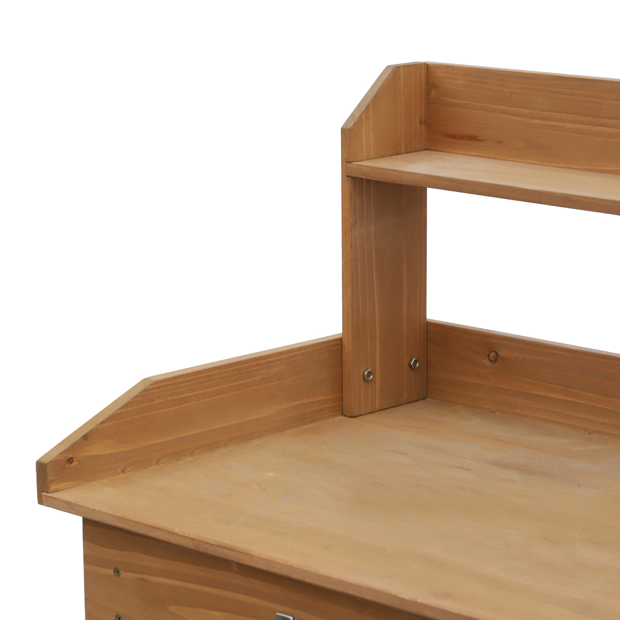 Pflanztisch Gärtnertisch Blumentisch mit Wanne Garten Tannenholz Natur 117 x 45 x 121 cm